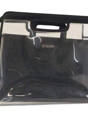 GUCCI Hand Bag Vinyl Clear 002 1998 0453 Auth 156857
